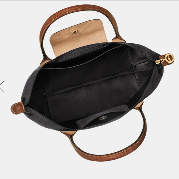 Longchamp Le Pliage Tote Bag Black and Brown - Picture 3 of 16